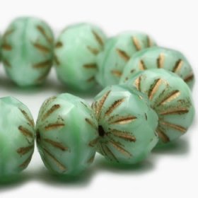 6x9mm Cruller Mint with a Gold Wash