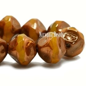 9mm Baroque Beads Yellow-gold with a Bronze Finish