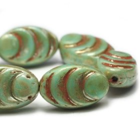 8x13mm Cocoon Fern with Picasso Finish