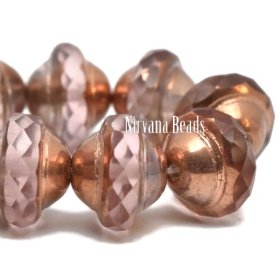 8x10mm Saturn Pale Pink with Copper Finish