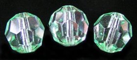 Preciosa Crystal  4mm Light Emerald